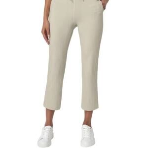 Mondetta Women's High-Rise Capri with Drawcord Pants, Feather Gray, Size S